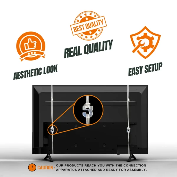 Bestoclass 43" TV Screen Protector - Ultra Clear, Impact Resistant, Scratch and Liquid Protection - Image 5