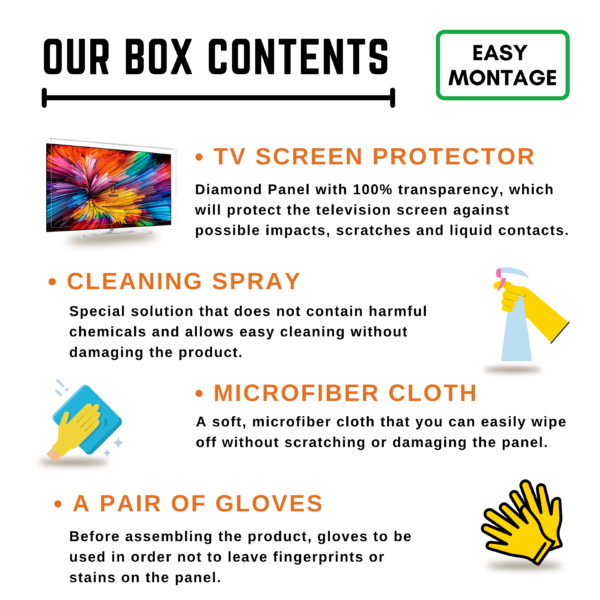 Bestoclass 43" TV Screen Protector - Ultra Clear, Impact Resistant, Scratch and Liquid Protection - Image 6